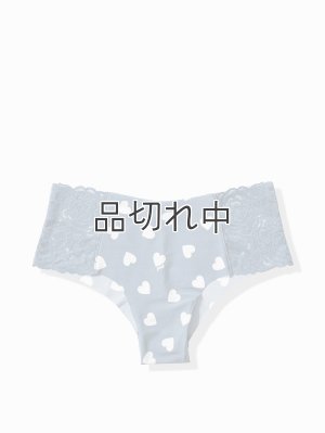 画像1: 【Victoria's Secret PINK/ヴィクトリアシークレットピンク】Lace Trim No-Show Cheekster ショーツ(XS)：ブルーハート