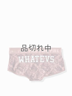 画像2: 【Victoria's Secret PINK/ヴィクトリアシークレットピンク】Logo Boy Short ショーツ(XS)：ココアパウダースネークプリント