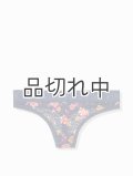 【Victoria's Secret PINK/ヴィクトリアシークレットピンク】Lace Logo Thong ショーツ(XS)：ネイビーフローラル