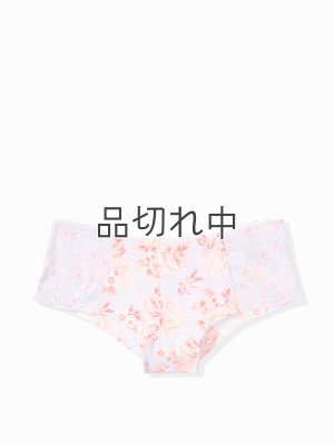 画像1: 【Victoria's Secret PINK/ヴィクトリアシークレットピンク】Lace Trim No-Show Cheekster ショーツ(XS)：ライラック/フラワー