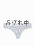 【Victoria's Secret PINK/ヴィクトリアシークレットピンク】Lace Logo Thong ショーツ(XS)：ブルーハート