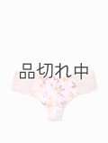 【Victoria's Secret PINK/ヴィクトリアシークレットピンク】ショーツ Thong (XS)：ローズフローラルロゴ