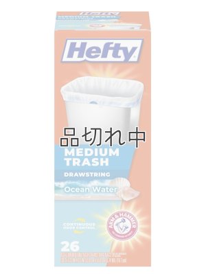 画像1: 【Hefty】香り付きゴミ袋★8ガロン(30.2L)×26枚：オーシャンウォーター(ひも付き)