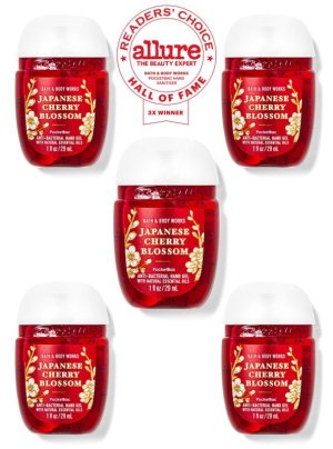 画像1: 【Bath&BodyWorks】セットでお得☆ミニ抗菌ハンドジェル5個セット：ジャパニーズチェリーブロッサム