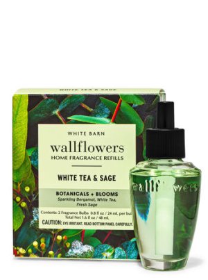 画像1: 【Bath&BodyWorks】Wallflowers詰替リフィル(2個入り)：ホワイトティー＆セージ