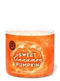 【Bath&BodyWorks】3-wickキャンドル（14.5oz）：スイートシナモンパンプキン