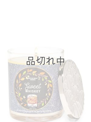 画像1: 【Bath&BodyWorks】シグネチャー1-wickキャンドル（8oz）：スイートウィスキー