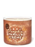 【Bath&BodyWorks】3-wickキャンドル（14.5oz）：パンプキンバニラクリーム