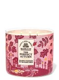 【Bath&BodyWorks】3-wickキャンドル（14.5oz）：The Perfect Autumn (ザパーフェクトオータム)