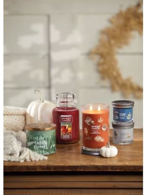 画像3: 【YANKEE CANDLE/ヤンキーキャンドル】3-wickキャンドル（14.5oz）：ログキャビンフランネル