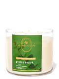 【Bath&BodyWorks】3-wickキャンドル（14.5oz）：Stress Relief-ユーカリスペアミント