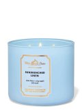 【Bath&BodyWorks】3-wickキャンドル（14.5oz）：サンドレンチドリネン