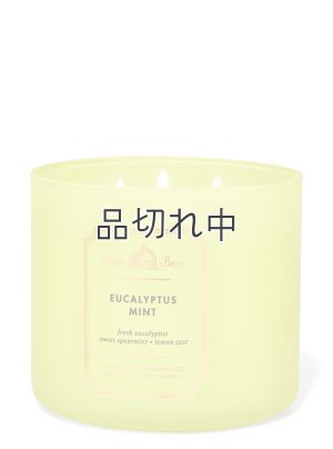 画像1: 【Bath&BodyWorks】3-wickキャンドル（14.5oz）：ユーカリミント