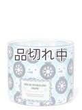 【Bath&BodyWorks】3-wickキャンドル（14.5oz）：フレッシュスパークリングスノー