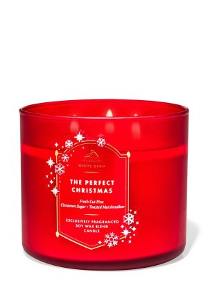 画像1: 【Bath&BodyWorks】3-wickキャンドル（14.5oz）：The Perfect Christmas（ザパーフェクトクリスマス）