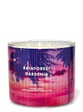 【Bath&BodyWorks】3-wickキャンドル（14.5oz）：レインフォレストガーデニア