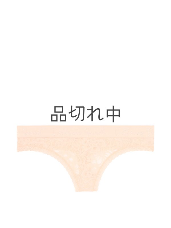 画像1: 【Victoria's Secret/ヴィクトリアシークレット】Script Logo Thong Panty ショーツ(XS)：パーティーピーチ