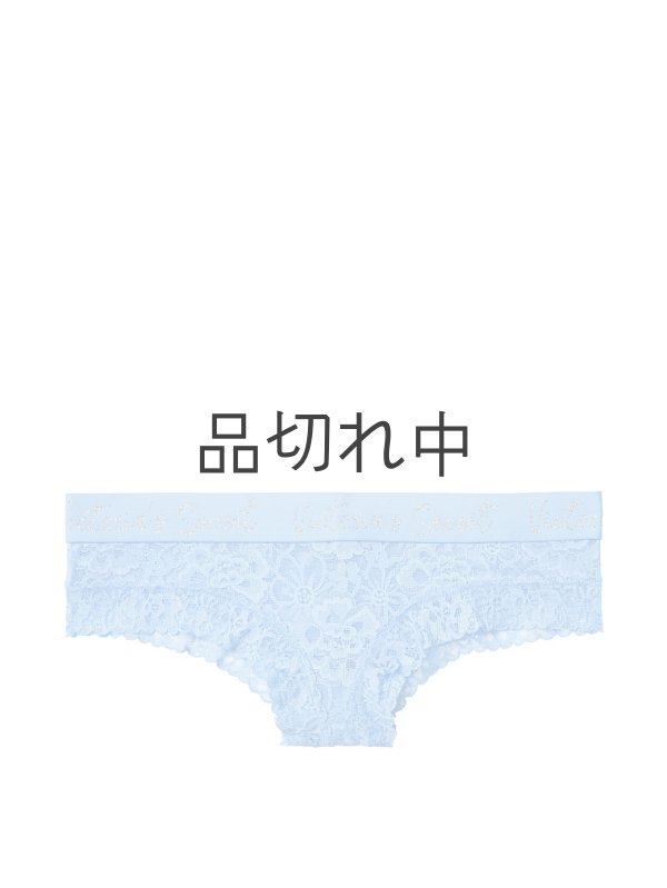 画像1: 【Victoria's Secret/ヴィクトリアシークレット】Script Logo Cheeky Panty ショーツ(XS)：ブルー