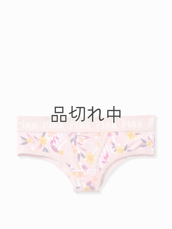 画像1: 【Victoria's Secret PINK/ヴィクトリアシークレットピンク】Logo Cheekster ショーツ(XS)：ローズフローラル