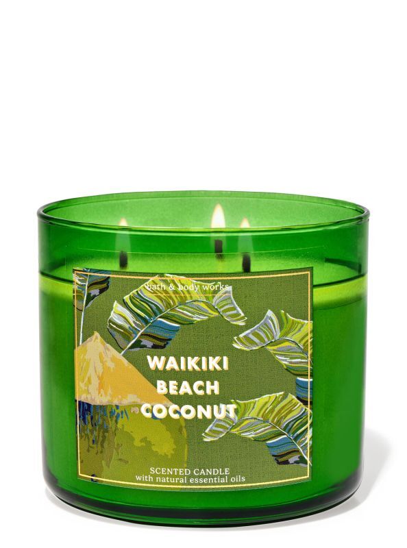 画像1: 【Bath&BodyWorks】3-wickキャンドル（14.5oz）：ワイキキビーチココナッツ