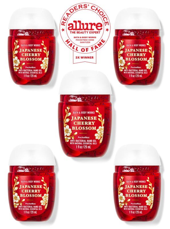 画像1: 【Bath&BodyWorks】セットでお得☆ミニ抗菌ハンドジェル5個セット：ジャパニーズチェリーブロッサム