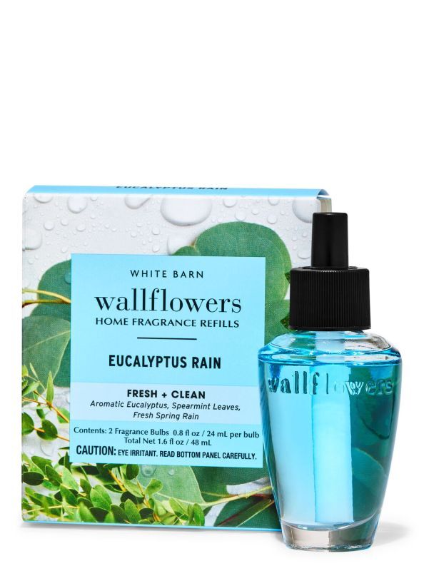 画像1: 【Bath&BodyWorks】Wallflowers詰替リフィル(2個入り)：ユーカリレイン