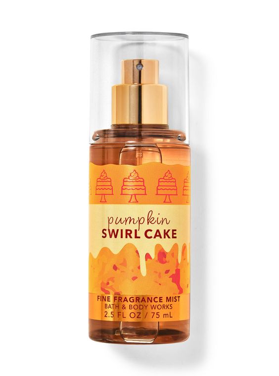 画像1: 【Bath&BodyWorks】トラベルサイズファインフレグランスミスト：パンプキンスワールケーキ