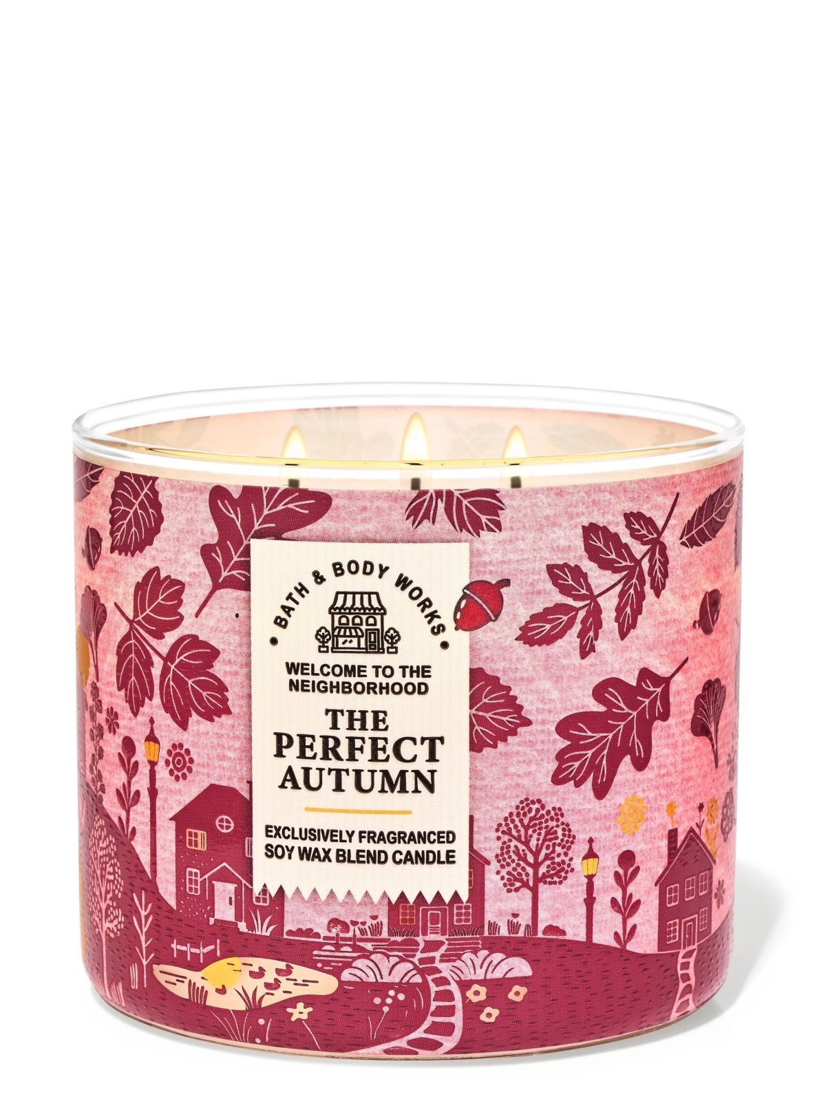 画像1: 【Bath&BodyWorks】3-wickキャンドル（14.5oz）：The Perfect Autumn (ザパーフェクトオータム)