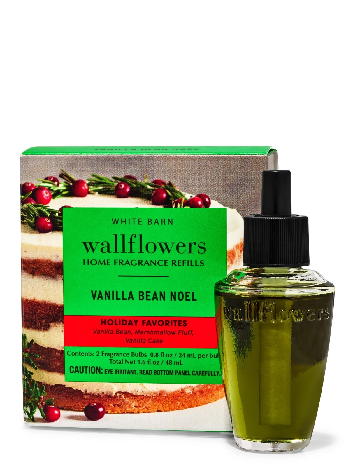 画像1: 【Bath&BodyWorks】Wallflowers詰替リフィル(2個入り)：バニラビーンノエル