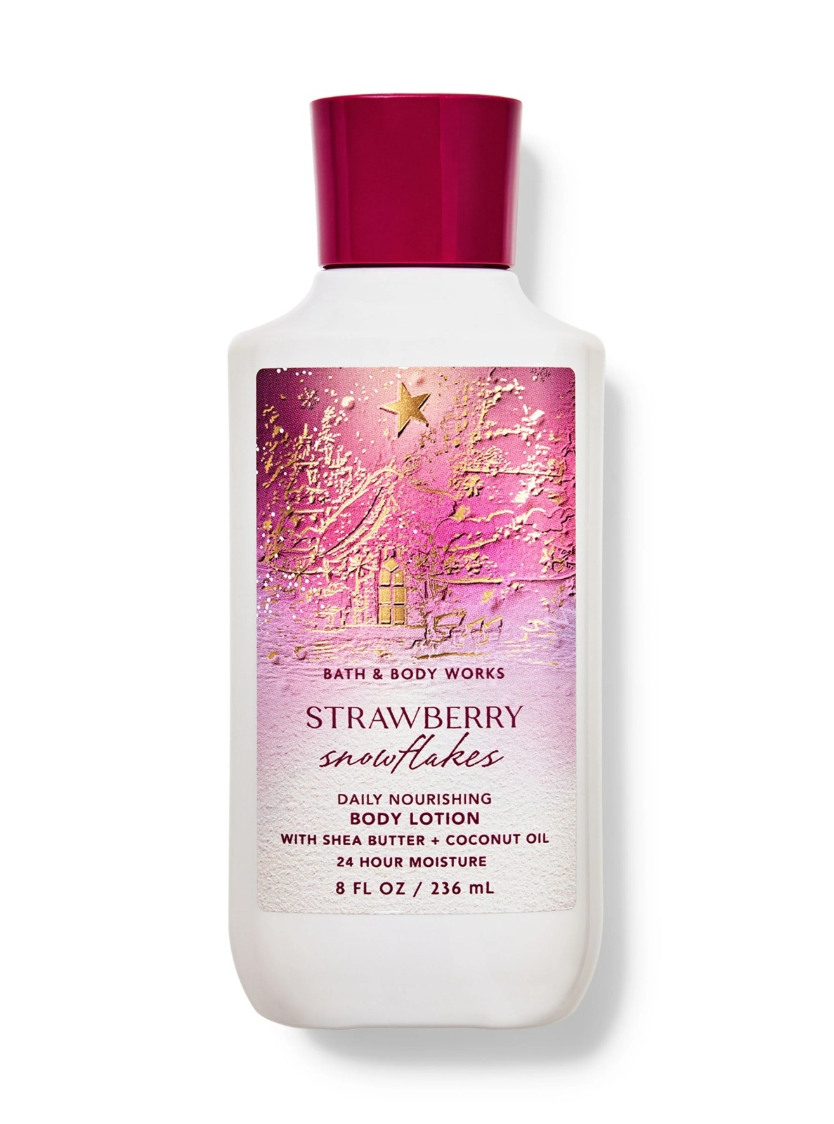 画像1: 【Bath&BodyWorks】ボディローション：ストロベリースノーフレーク